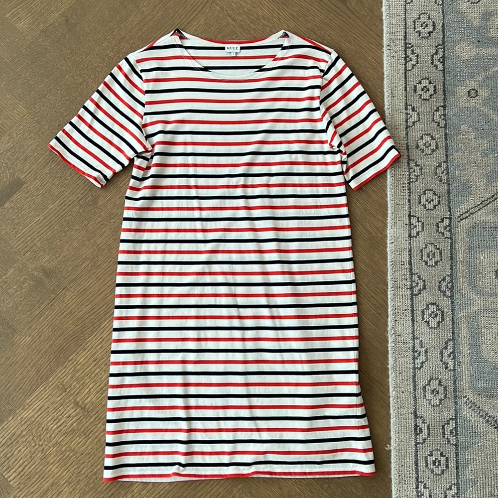 Kule striped size small t shirt dress.